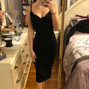 Cowl Slip Bodycon Dress